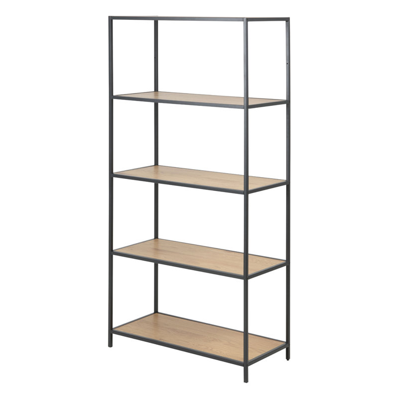 Kevern 150cm H x 77cm W Steel Standard Bookcase
