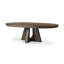Zelda Round Extension Dining Table-Fawn Oak Veneer