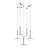5 - Light Silver LED Cluster Pendant