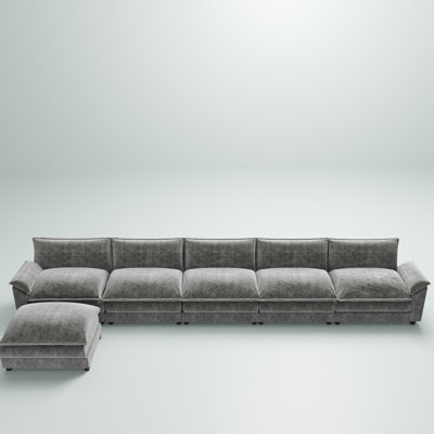 Wynter 6-Piece 189.7" Upholstered Chenille L-Shape Sectional