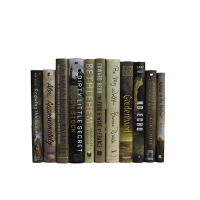Livres décoratifs - Ensemble de livres pour jaquette Boardwalk - 1 pied de livres bruns