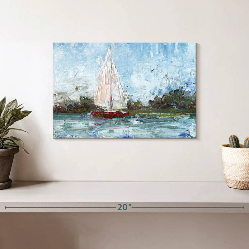 Mehar Here We Go A Sailing, 8" H x 12" W
