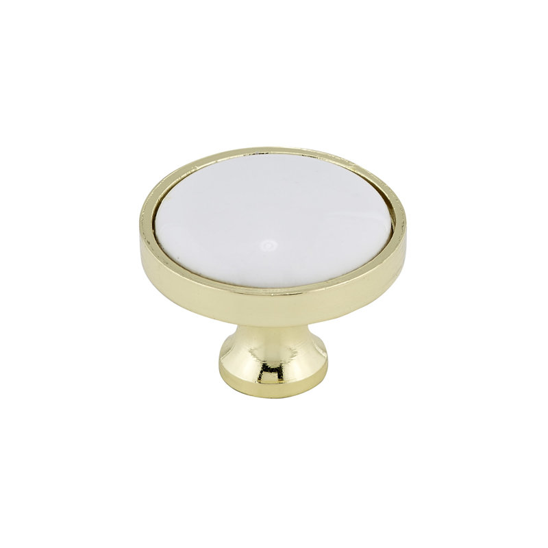Expression 1 1/4" Diameter Round Knob, Solid Brass