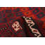 Tapis unique en laine noué à la main de style années 1990 de 4 pi 9 po x 9 pi 8 po rouge foncé