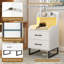 45cm W Metal Bedside Table