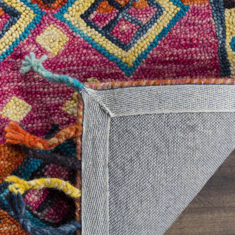 Vahakn Hand Tufted Wool Rug, Rectangle 5' x 8'