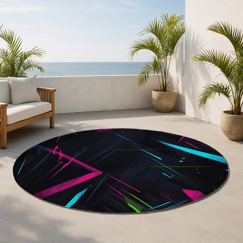 Tapis intérieur et extérieur Nova Drift, Rond 5 pi
