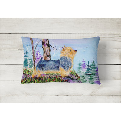 Norwich Terrier Outdoor Throw Pillow