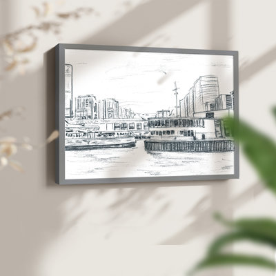 Ferryboats III -Framed Print - Restickable