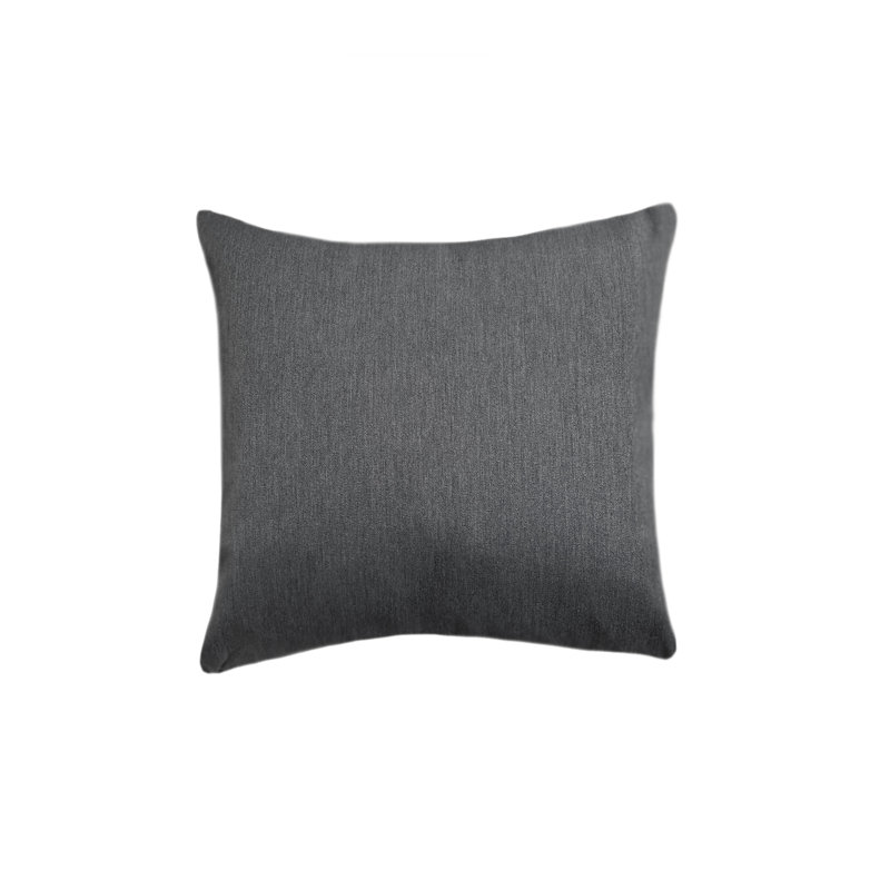 Housse de coussin et insert Luxe Essential, Gris foncé, 20 po x 20 po