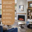 Highmark 38" Traditional Electric Fireplace Insert Heater, Wi-Fi, Google & Alexa Compatible, Logs & Crystals-105321370