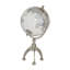 Globe terrestre en aluminium avec base trépied