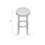 Tabouret tournant 31 "Dejean