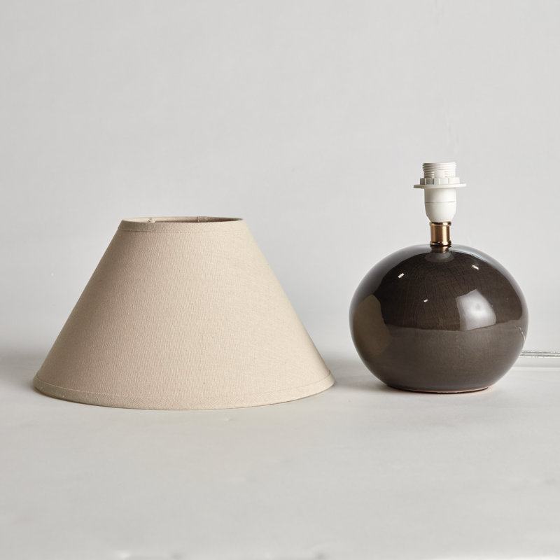 Oscar Standard Table Lamp, Gray, 11" H x 10" W x 10" D