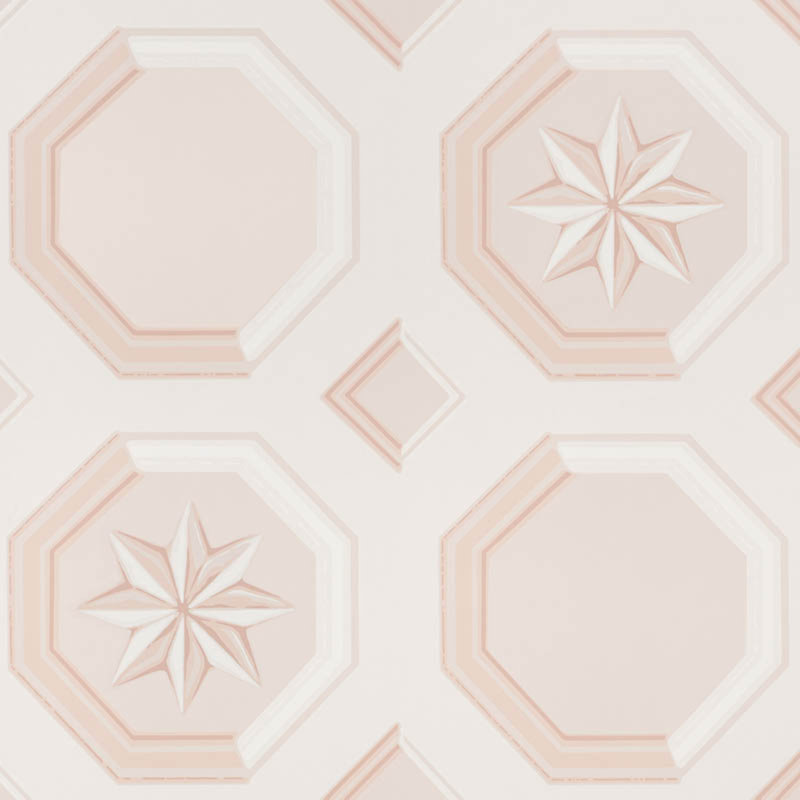 Augustus Wallpaper, Blush