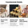 Lempres 62.9'' to 94.4'' Extendable Dining Tables for 6 to 12 -  Wooden rectangular dining table，Walnut