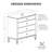 Victoria 40" 4-Drawer Dresser-590304276