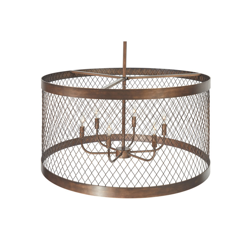 Lustre tambour 6 lumières Jasira