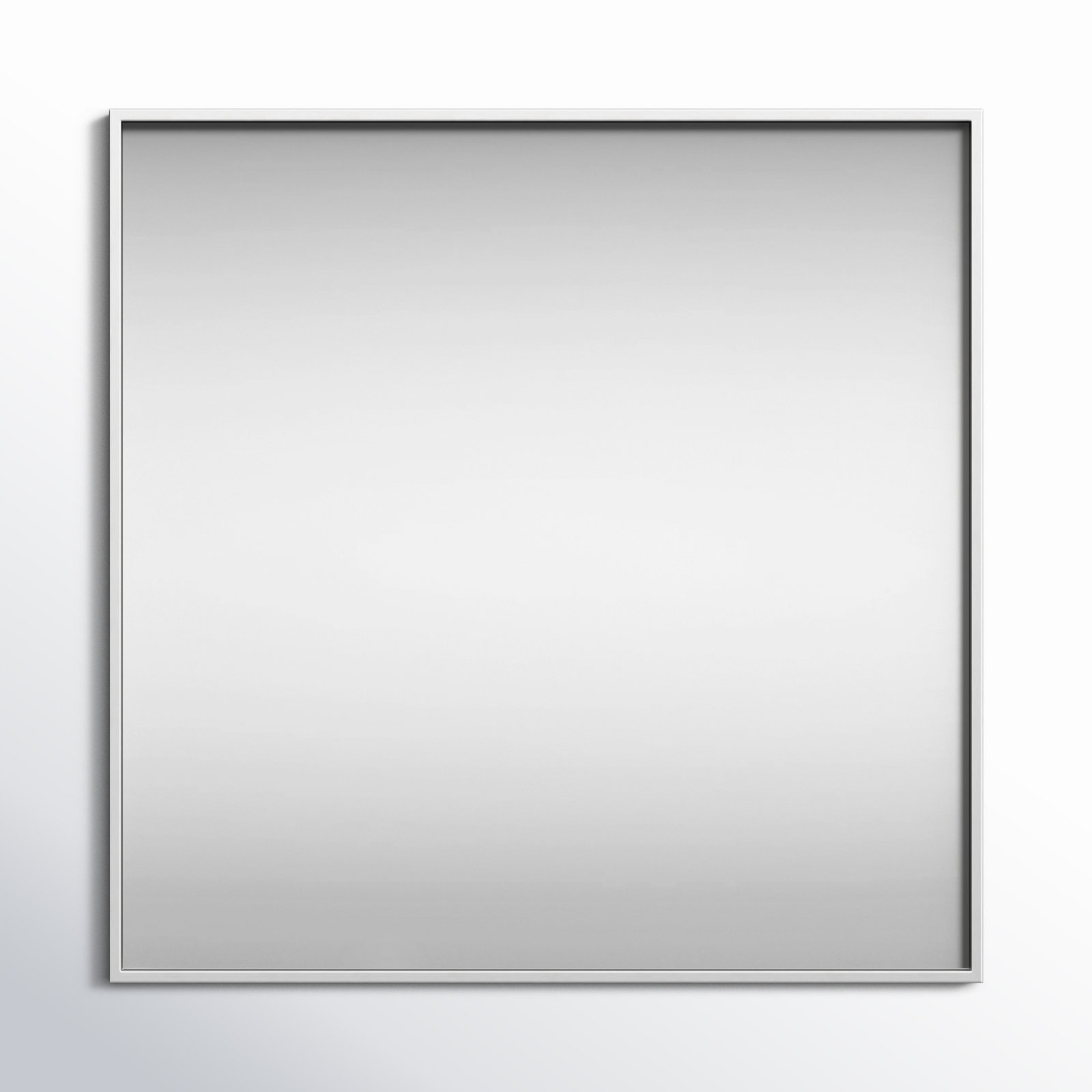 Sabine Metal Rectangle Wall Mirror, 36" x 36", Silver