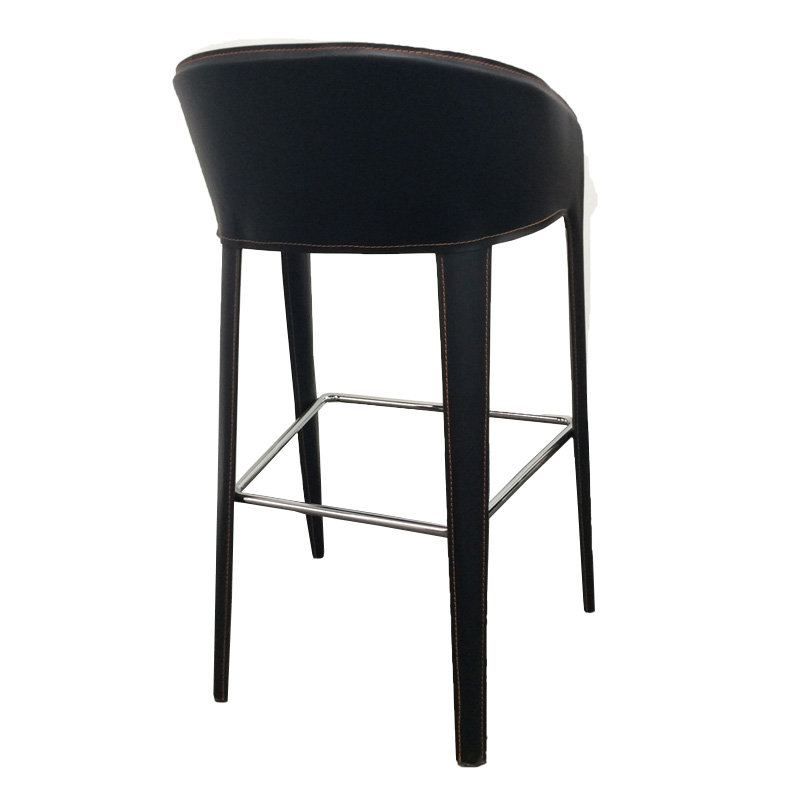 Tabouret de bar 29 po Steinmann, Noir, Noir, Tabouret de bar (siège d'une hauteur de 28 po)