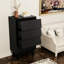 Commode de chambre noire - 4 tiroirs pour un rangement parfait de 4 unités