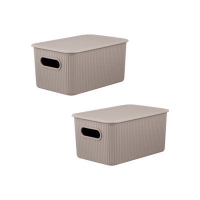 Ribbed Plastic Basket