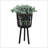 S/3 BAMBOO PLANTERS 11/13/15", BLACK