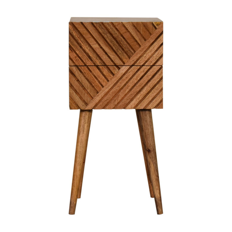 31cm W Solid Wood Bedside Table