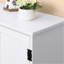 Rangement de cuisine 48,5 po avec tablettes réglables Farmhouse Pantry | Fabrication en panneau de fibres à densité moyenne | Portes en lambris