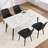 Faux Leather Upholstered Metal Dining Chair-1126935831