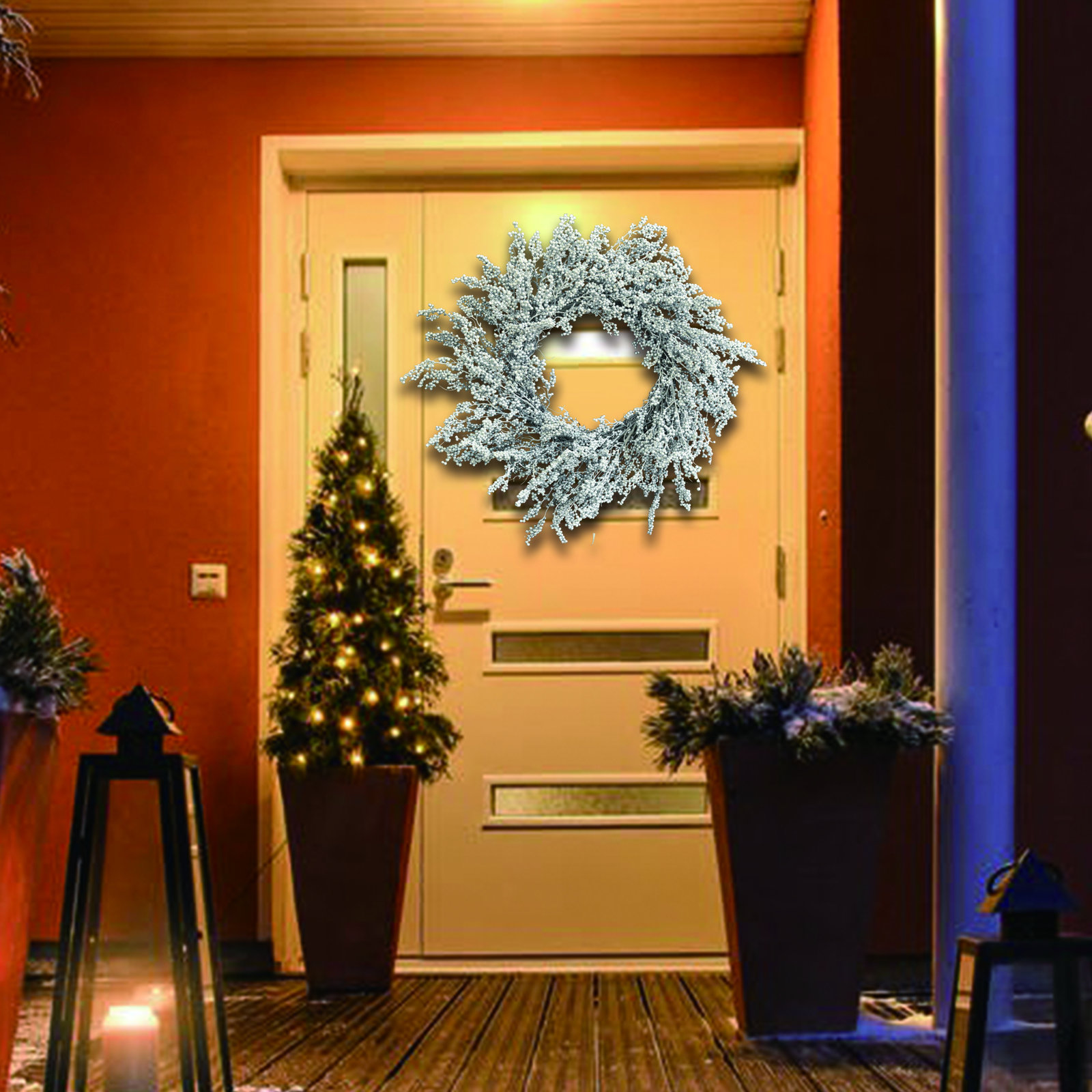 26" Handcrafted Berry Christmas Wreath