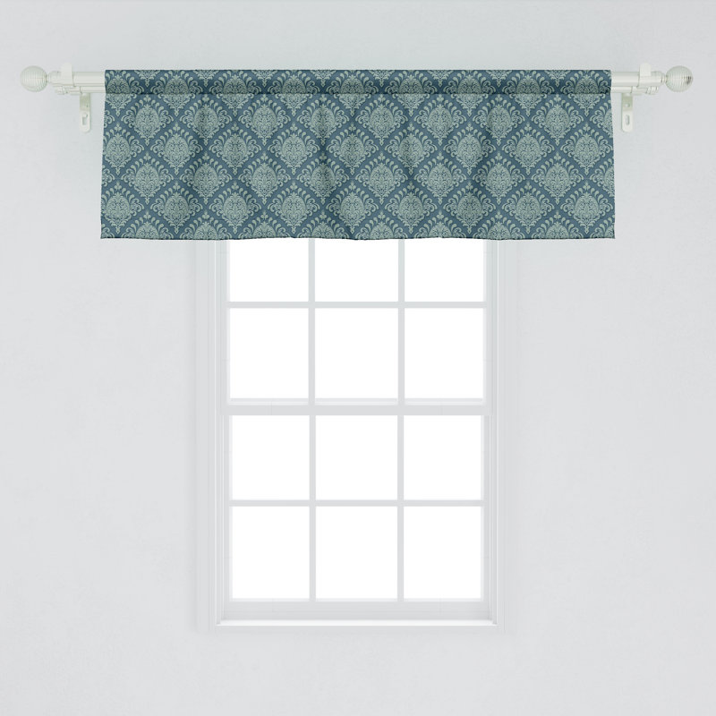 Ensemble de 2 cantonnières Ambesonne Damask, L 54 po x L 18 po