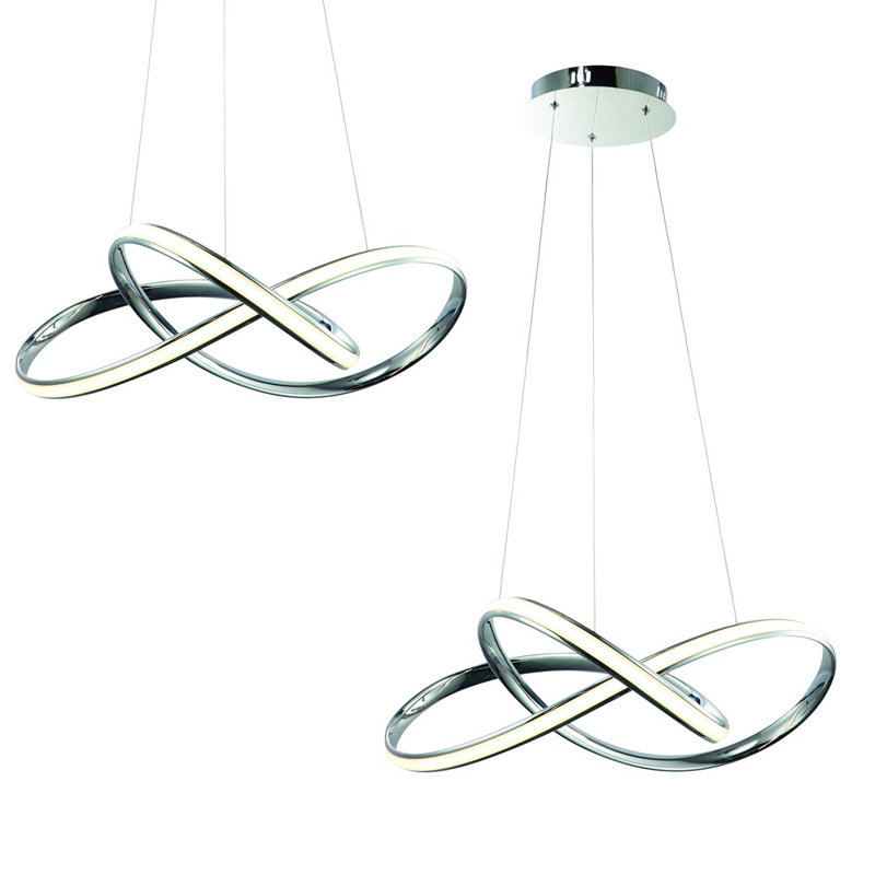 Holz 1 - Light Chrome LED Unique/Statement Pendant