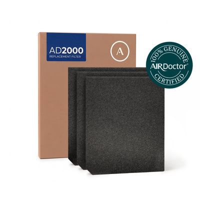Remplacement du préfiltre véritable AIRDOCTEUR AD2000 | Captures de poussière, poils d'animaux, paquet de 3