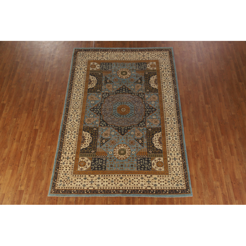 Geometric Kazak Oriental Area Rug