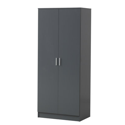 Deanda 2 Door Manufactured Wood Wardrobe