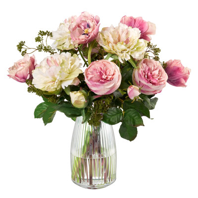 Fabric Faux Floral in Vase