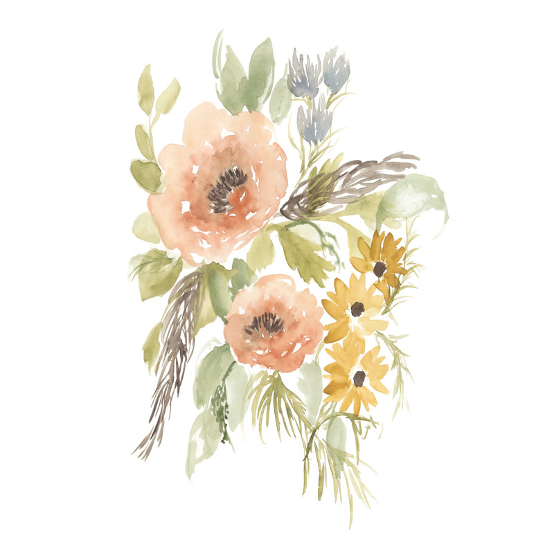 Late Summer Flowers I by Jennifer Goldberger - Painting, 122cm H x 81cm W, Wrapped Canvas