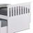 Clen Twin Captain Bed, Trundle With 3 Drawer Storage, White Solid Hardwood