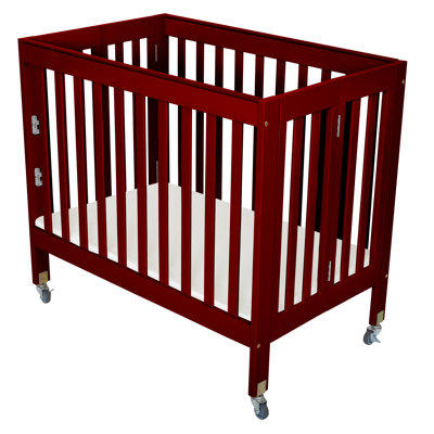 Hiltz Foldable Portable Crib With Mattress