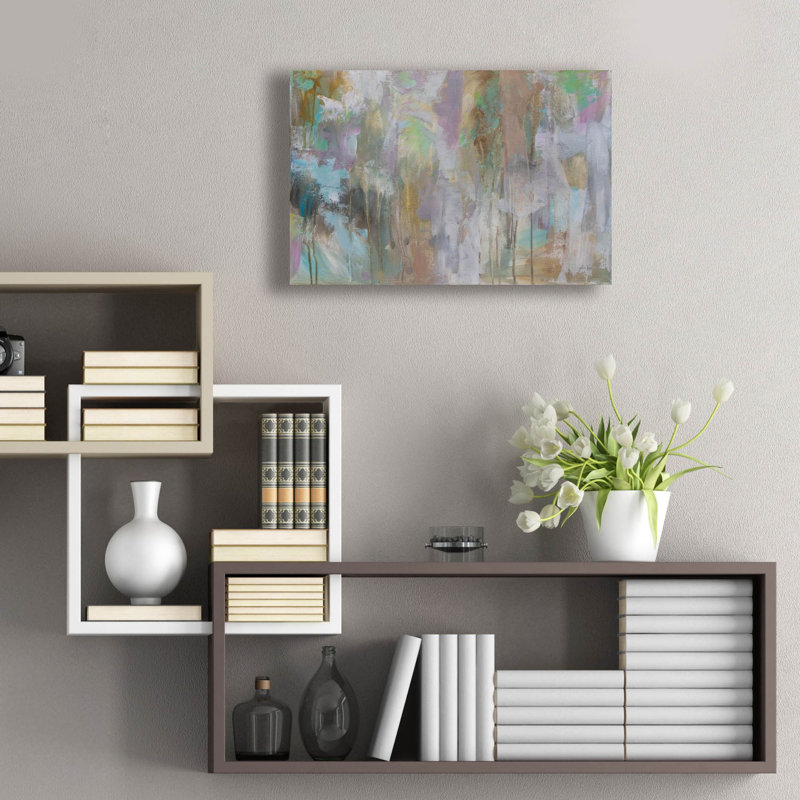 «Frolique» par Jeanette Vertentes, art mural en verre acrylique, H 16 po x l 24 po x P 0,2 po