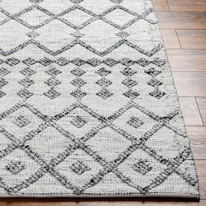 Geometric Area Rug, Runner 2'6" x 8', Gray