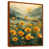 Toile avec cadre flottant brun