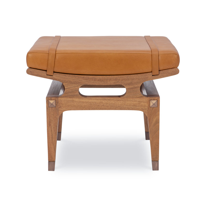 MS Upholstery Leather Ottoman