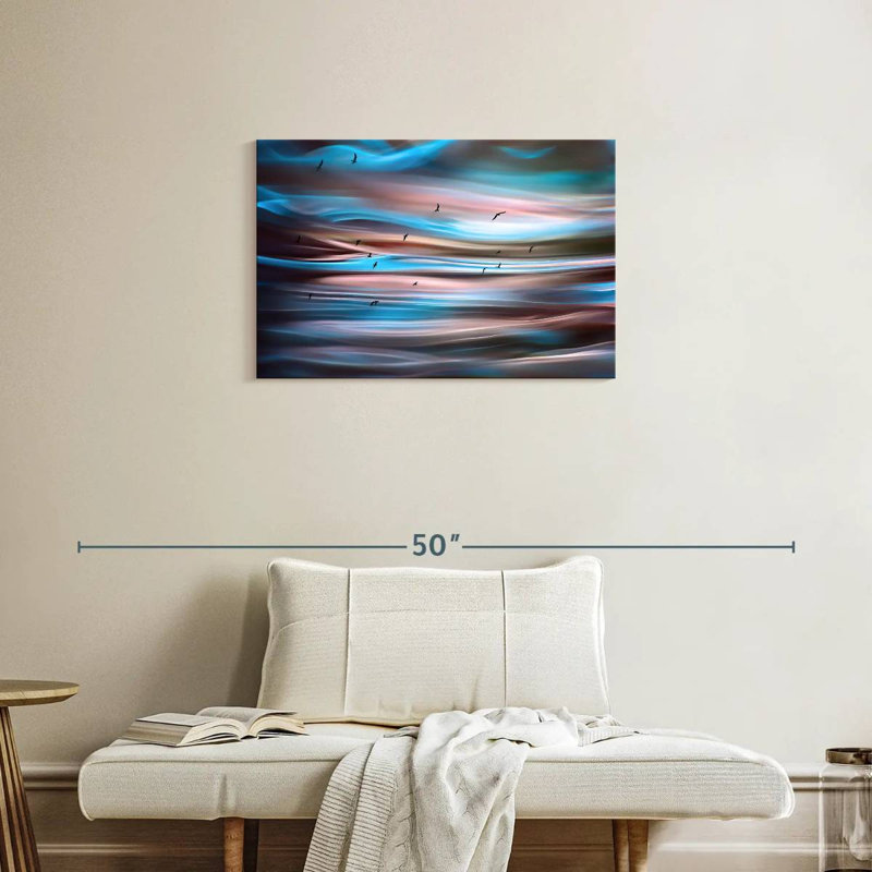 Sunset Birds I, 20" H x 30" W