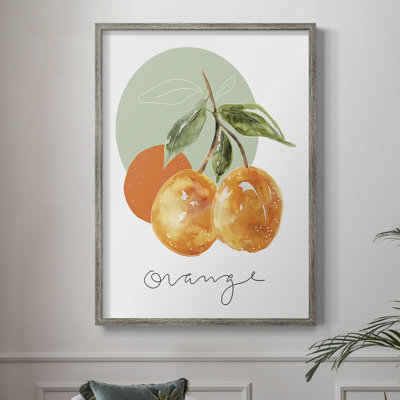 Orange Framed Print - Solid Wood