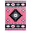 Tapis rose à motif géométrique Sheridan-1937730471