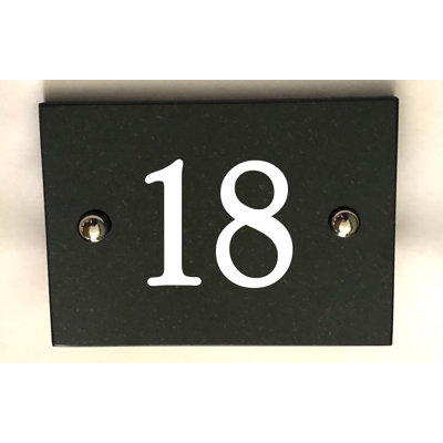 Brumby 10cm H Reflective Stone House Number