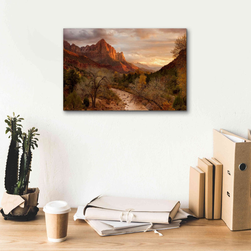 «Zion Watchmen Sunset» par Mike Jones, estampe numérique sur toile, H 12 po x l 18 po x P 0,75 po