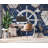 Nautical Wallpaper Geometric Ship Wheel Wall Mural-654044714-654044711